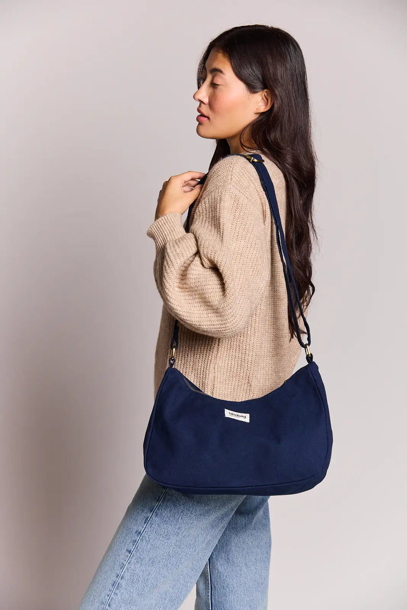 Grand sac bandoulière eco-responsable navy Rosa 🌈
