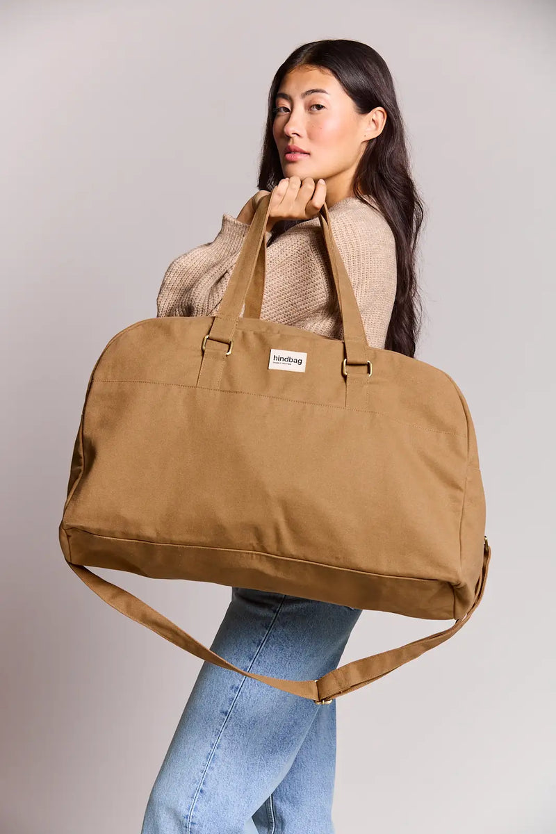 Large Yves Cannelle Organic Cotton Travel Bag | Hindbag