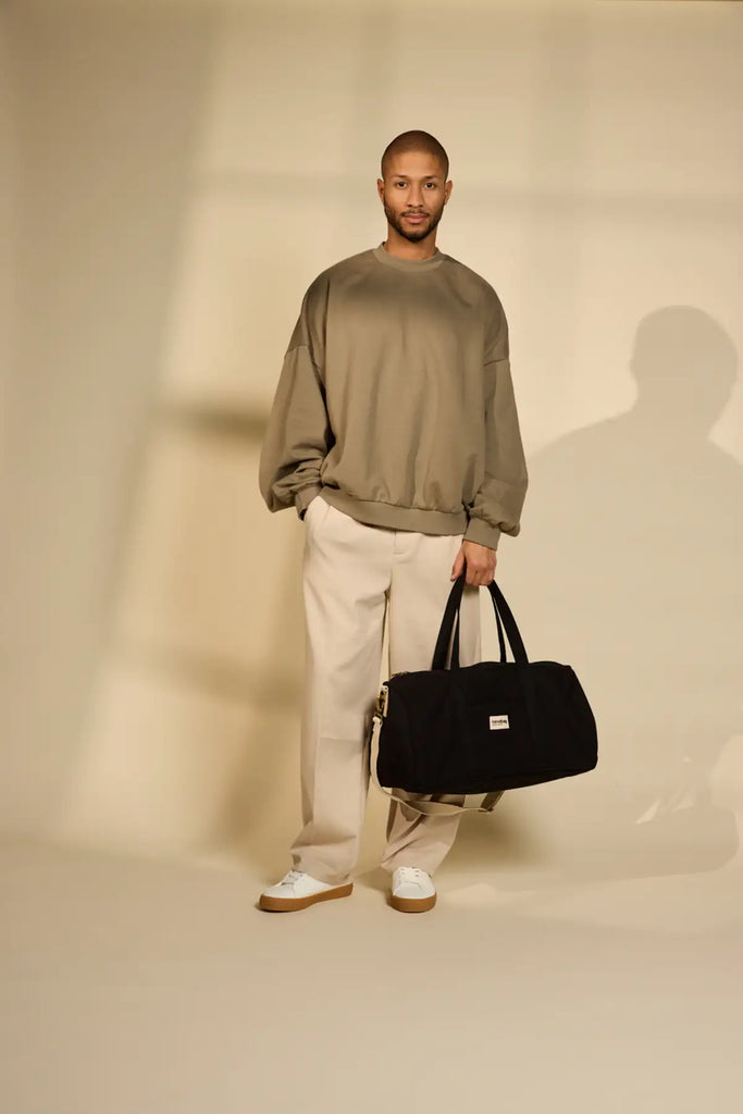 Sac week-end gabriel noir porté homme