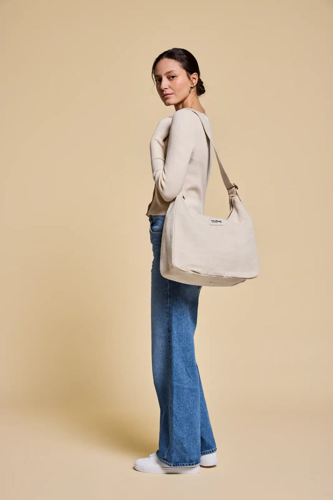 Sac hobo Claire jute porté femme