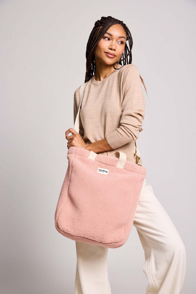 sac cabas aul teddy rose poudre