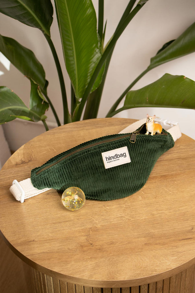 sac banane augusting velours sapin 