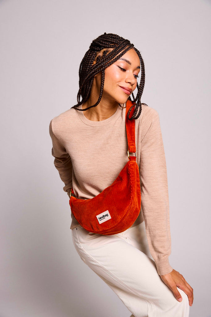 banane andrea velours brique