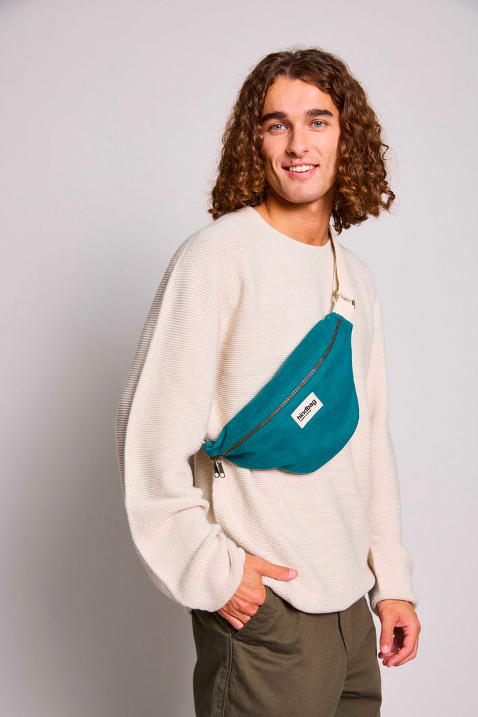 sac banane olivia bleu paon homme 