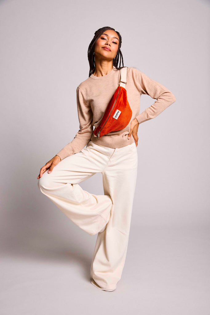 banane olivia velours brique 