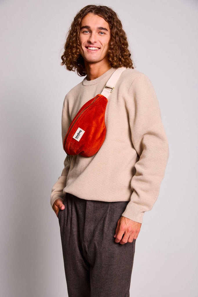 banane olivia velours brique porté homme