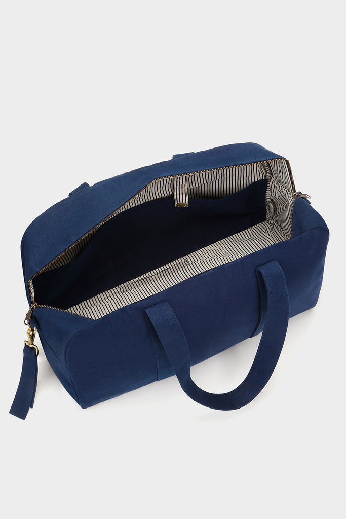 Sac à langer Basile navy intérieur dos