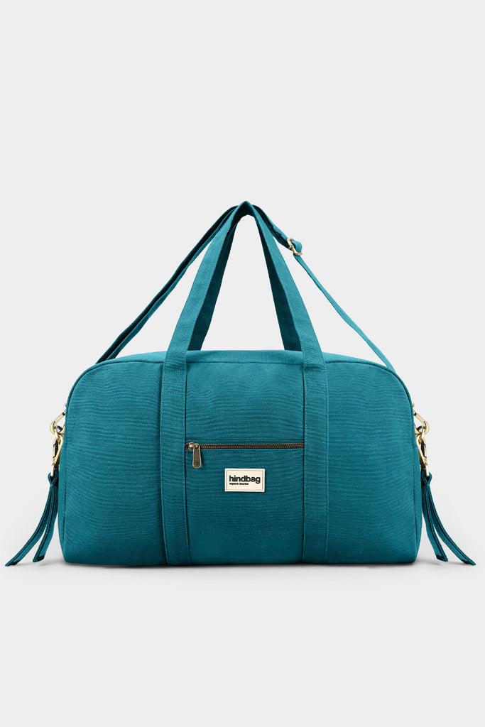 sac basile bleu paon face