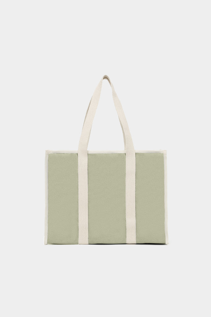 sac cabas oscar vert argile dos packshot