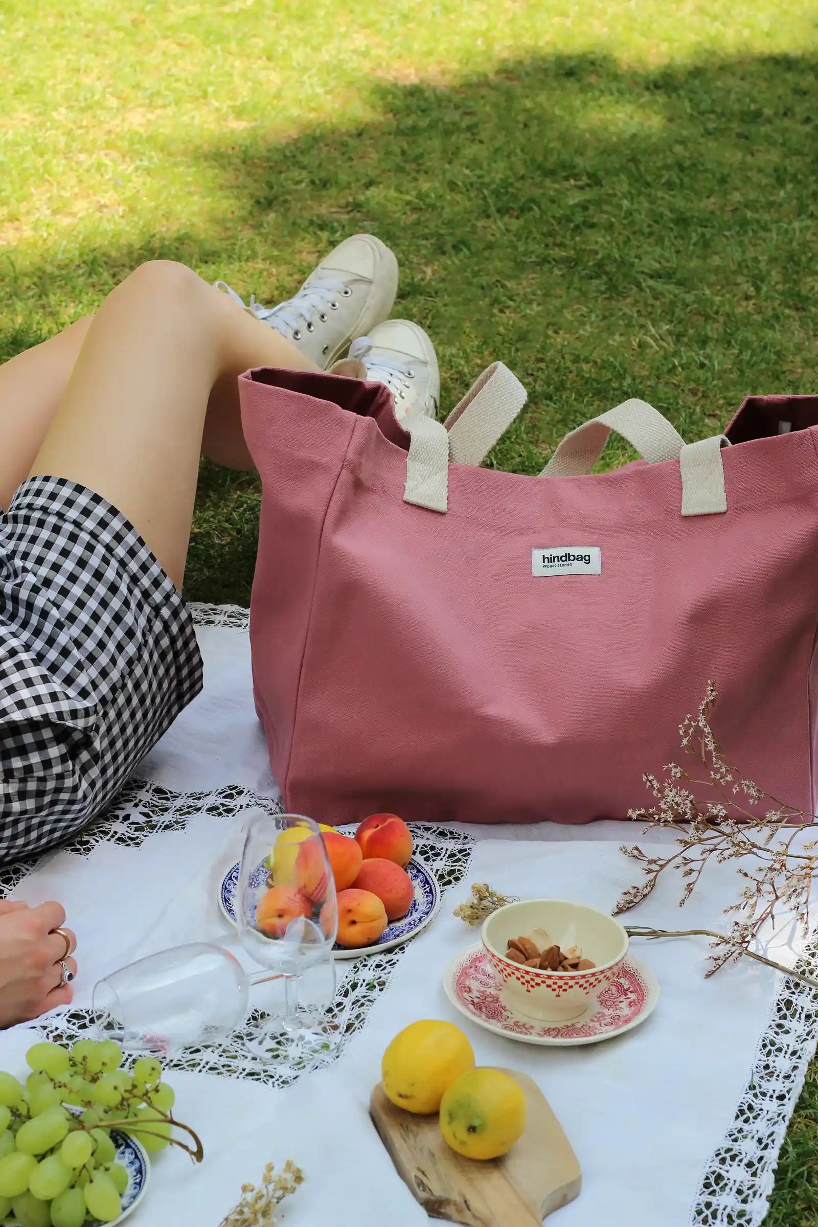 Tote bag Claude Rose Blush