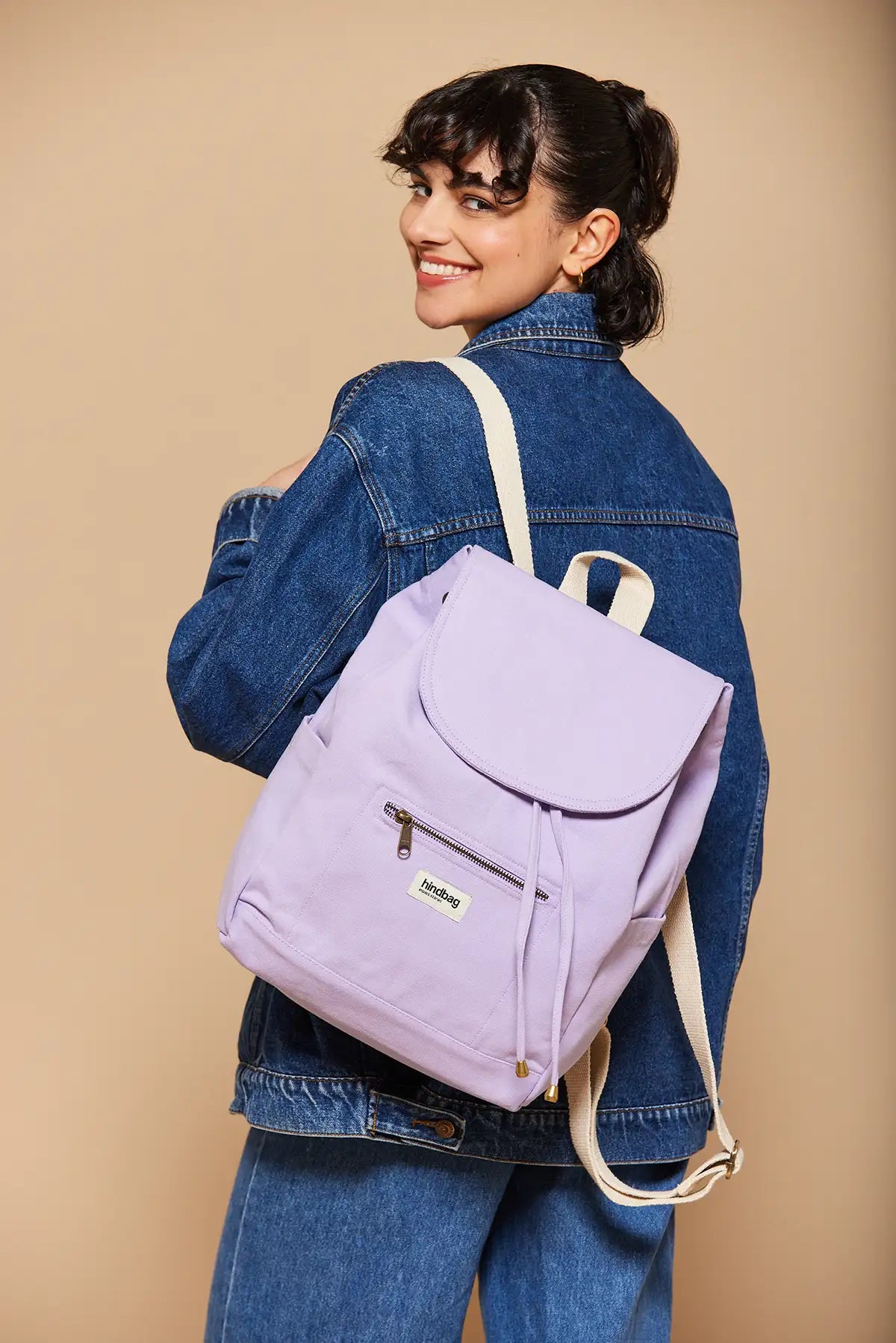 Backpack Sac à Dos Femme Chic Eliot Lilac Eco-responsible Organic