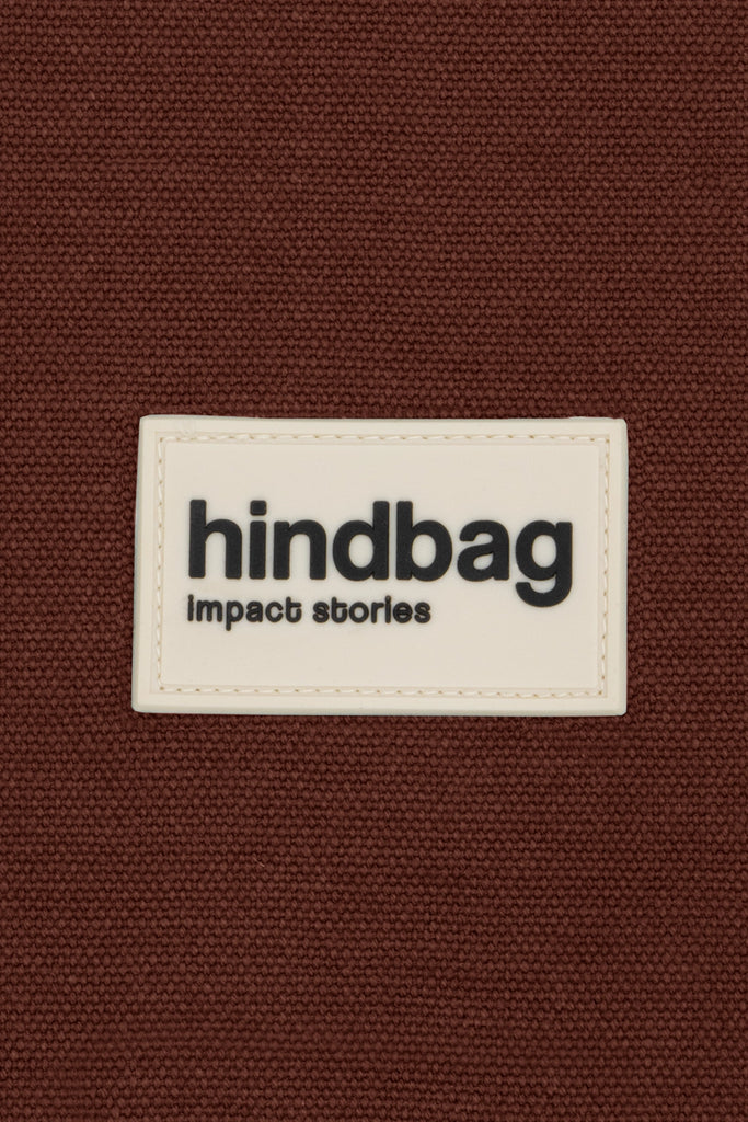 étiquette hindbag chocolat silicone