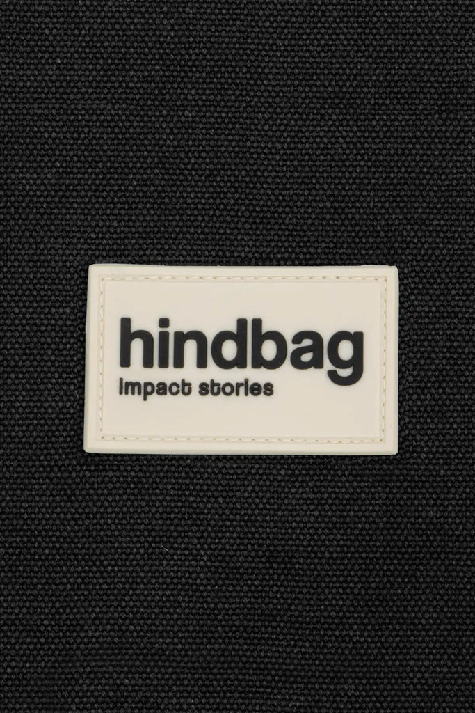 étiquette hindbag noir silicone