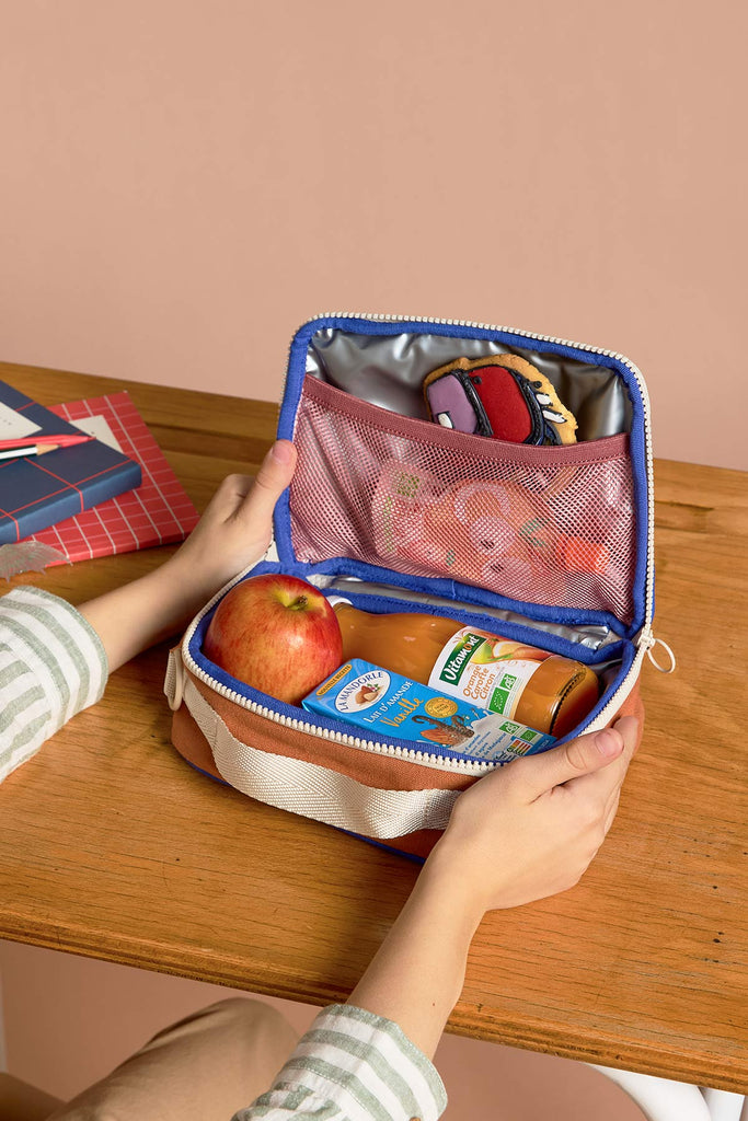 lunchbag elsa tricolore blush interieur face