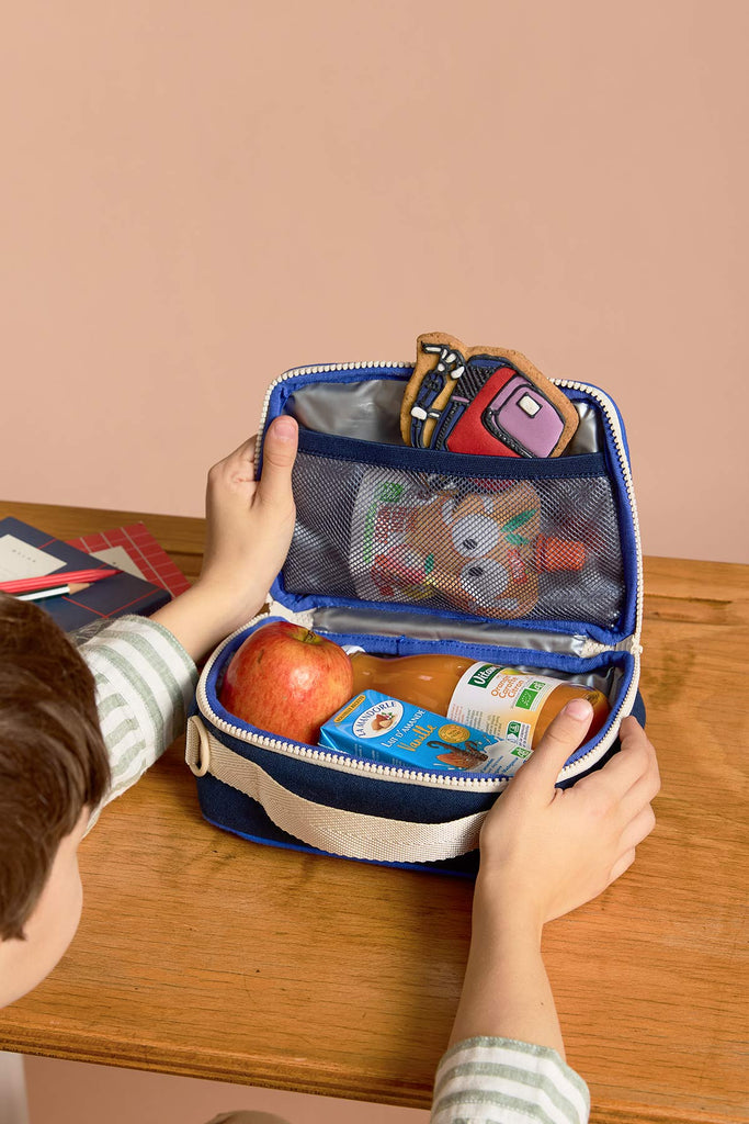 lunchbag elsa tricolore carreaux interieur