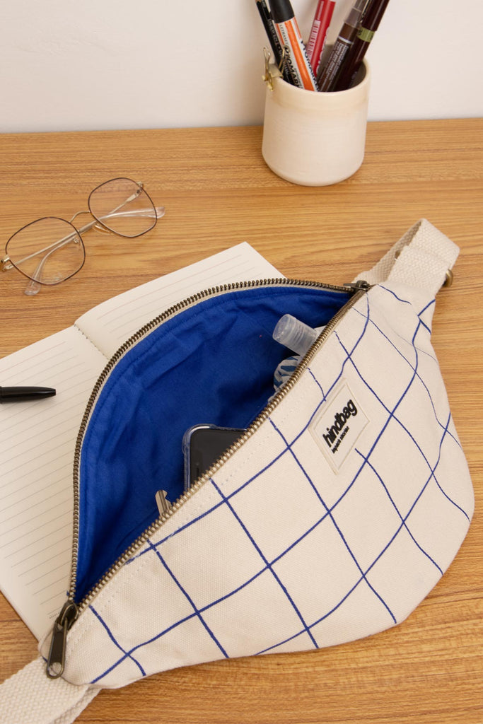 olivia carreaux écru / bleu intérieur 