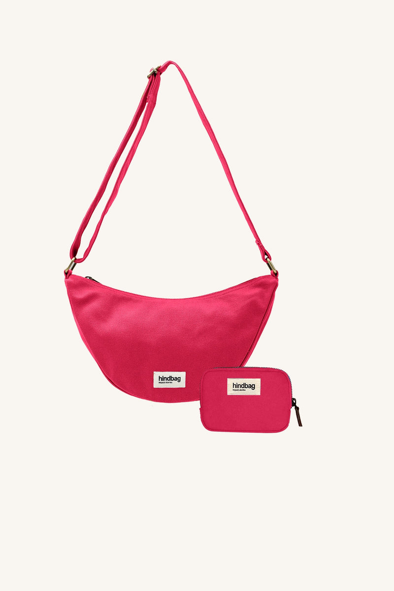 Sac De Voyage Skimp Le Nomade - Rose Fuchsia étanche, Design Français, Bandoulière Amovible