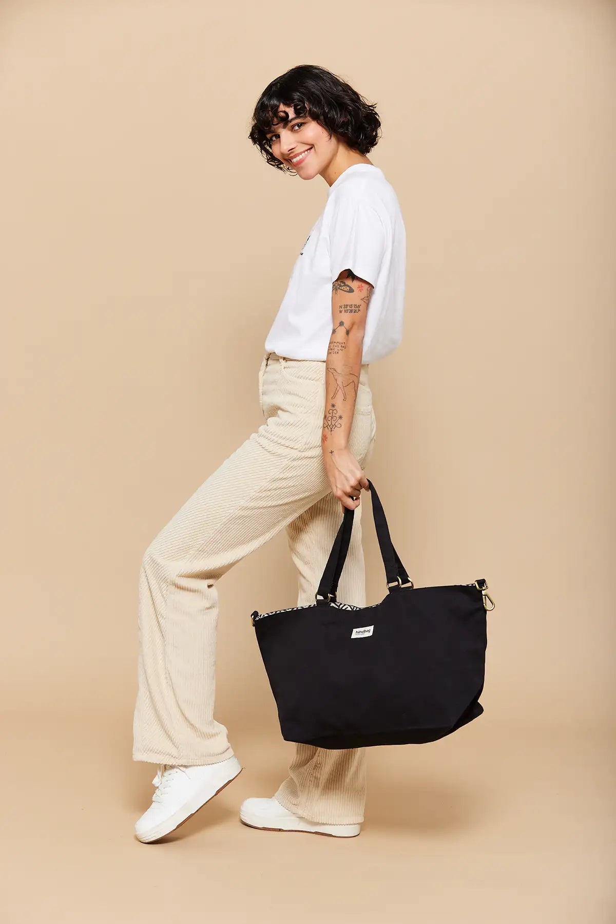 Sac cabas éco-responsable Noir Raphaelle 🌈1