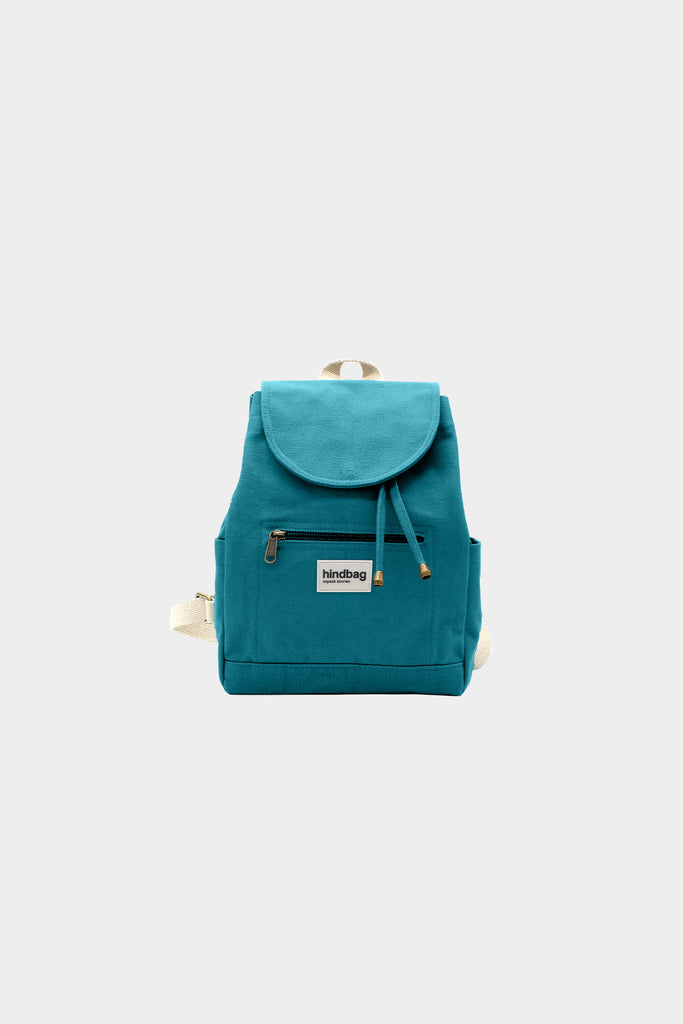 mini sac a dos eliot bleu paon face packshot