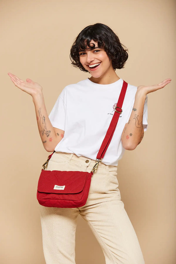 sacs à main matelassé margault femme terracotta hindbag