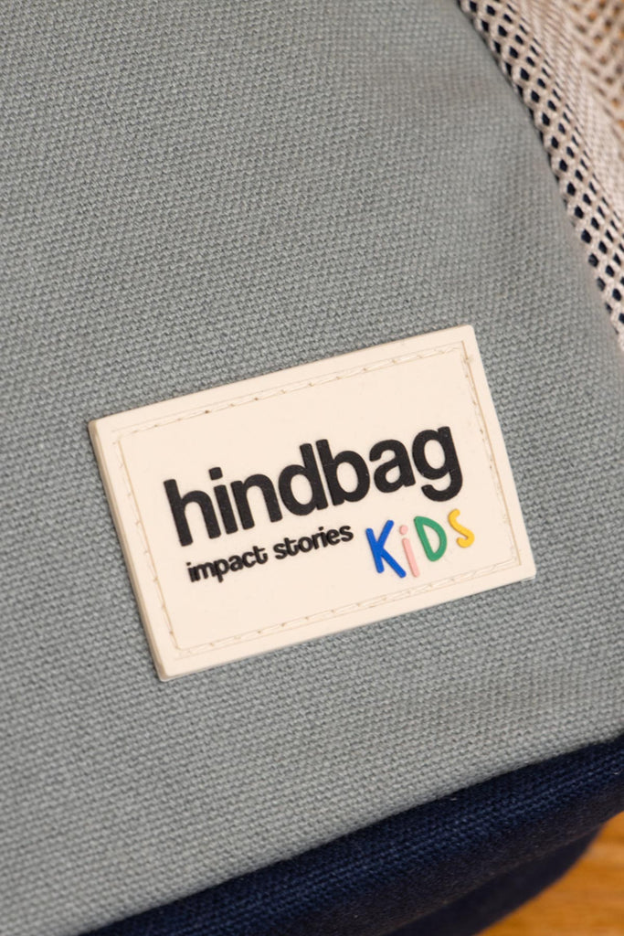 étiquette hindbag kids sauge silicone