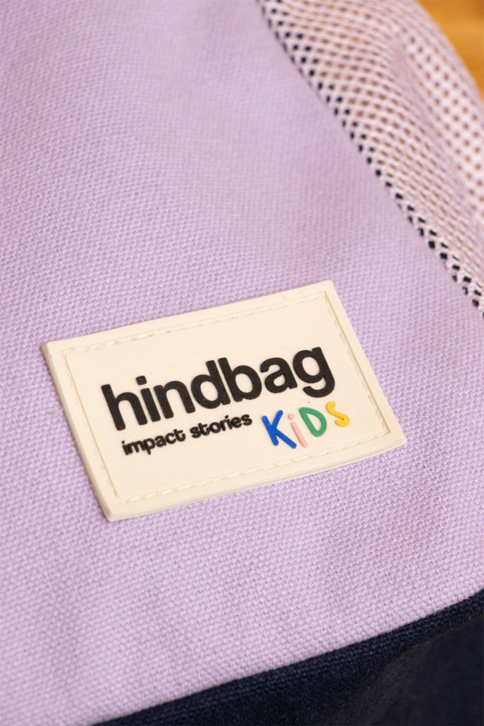 étiquette hindbag kids lilas silicone