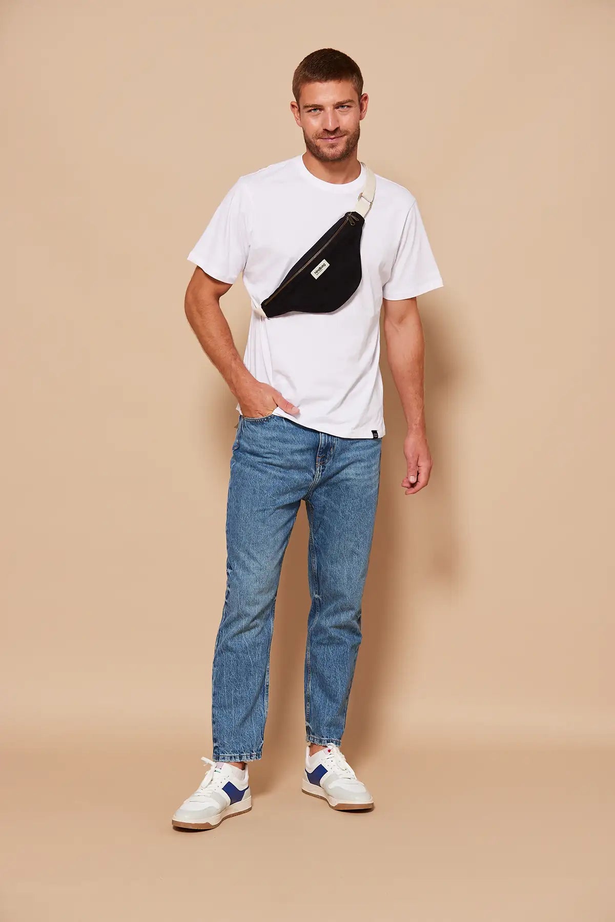 Olivia Black Eco-Responsible Organic Cotton Bum Bag Hindbag