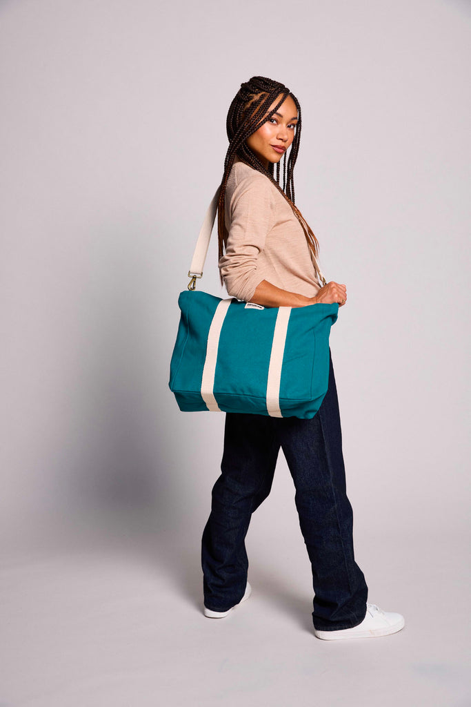 sac cabas cesar bleu paon porté femme