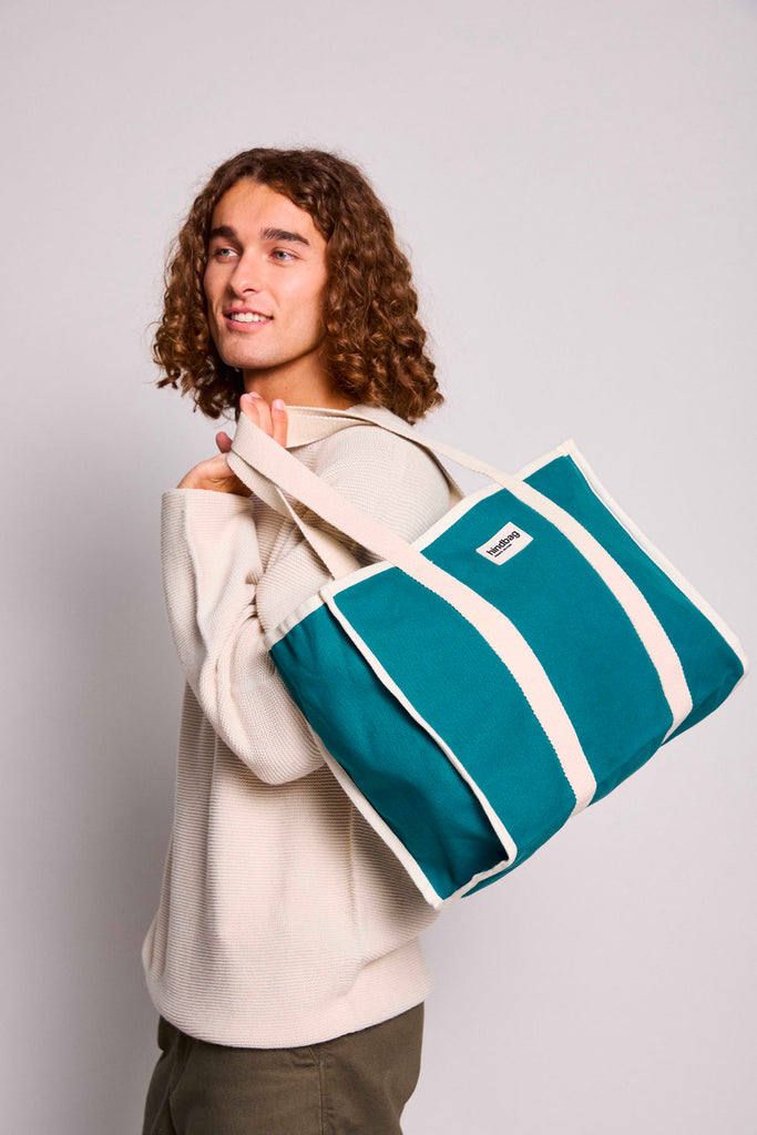 sac cabas oscar bleu paon homme