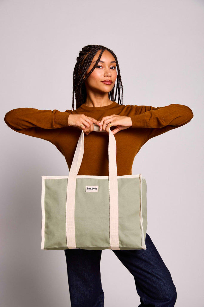 sac cabas oscar vert argile femme 