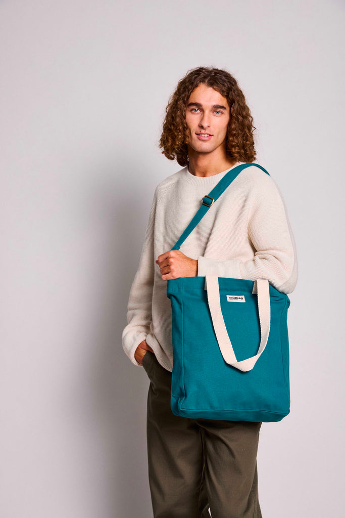 sac cabas paul bleu paon homme