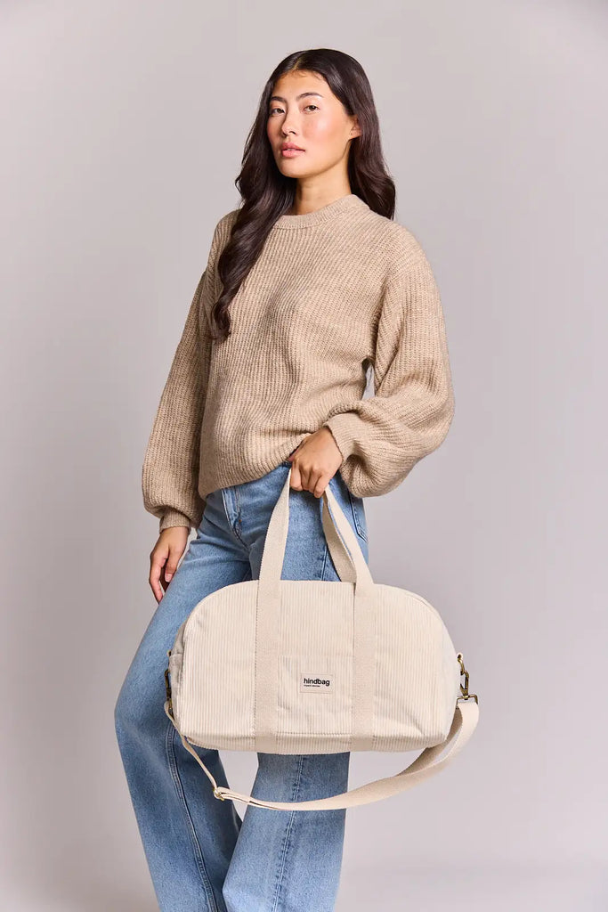 Sac De Sport Bowling Charlie en Velours Côtelé Bio |Hindbag