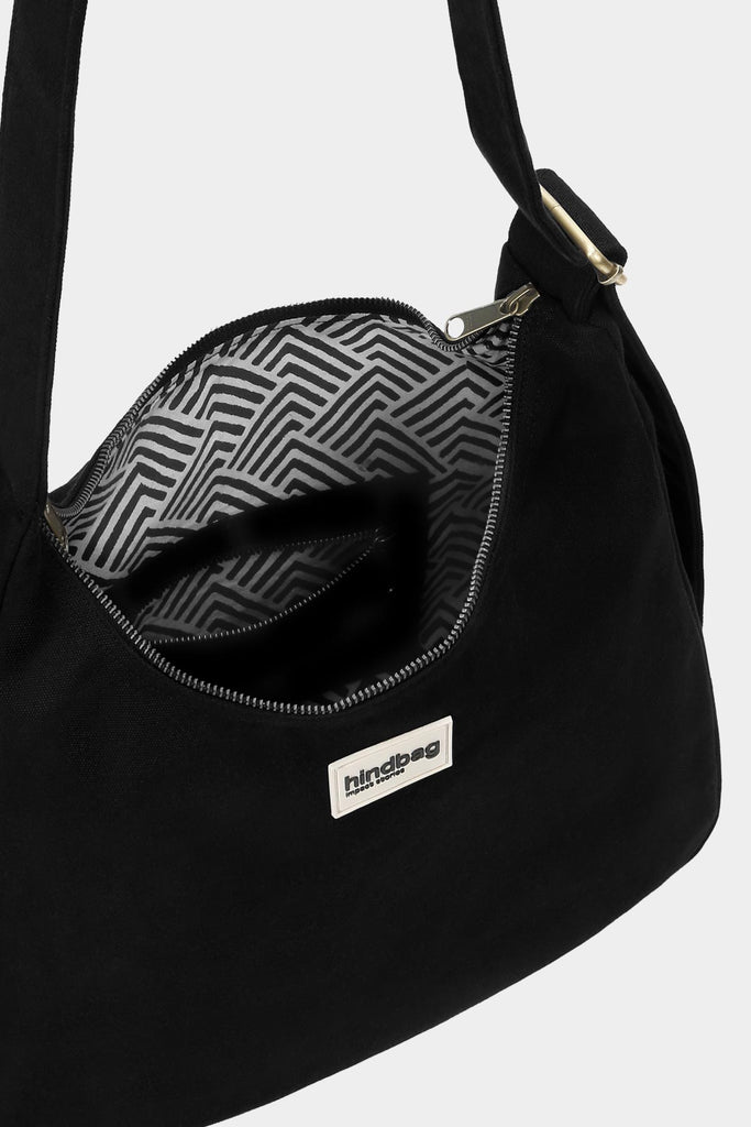 Packshot sac hobo Claire noir intérieur