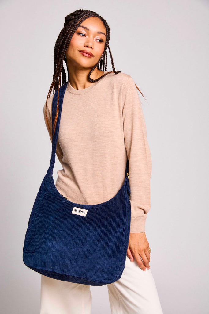 sac claire velours marine femme face