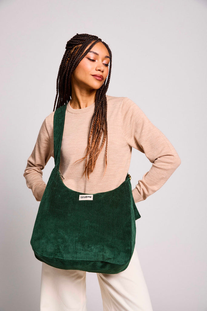 sac claire velours sapin porté femme