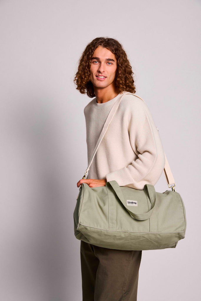 sac gabriel vert argile porté homme