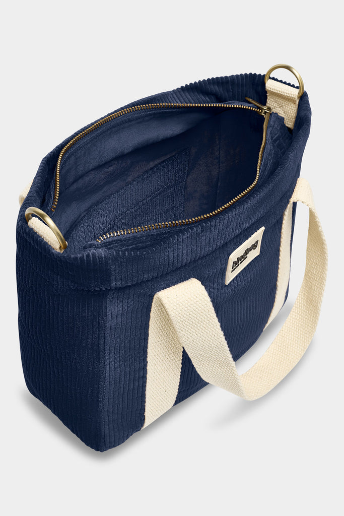 sac louise velours marine intérieur 