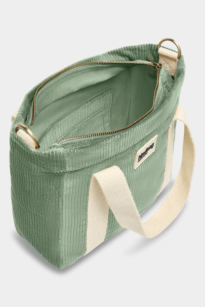 sac louise velours vert d'eau intérieur 