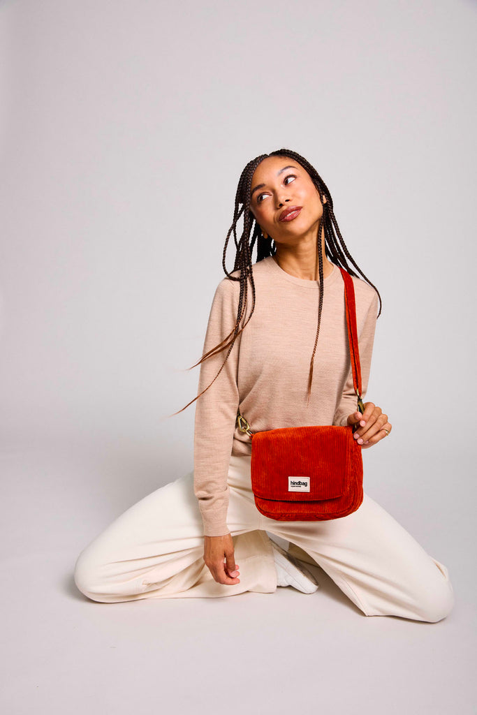 sac margault velours brique 