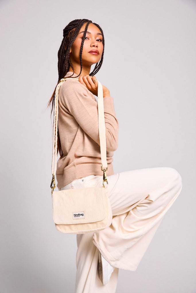 sac margault velours beige porté femme