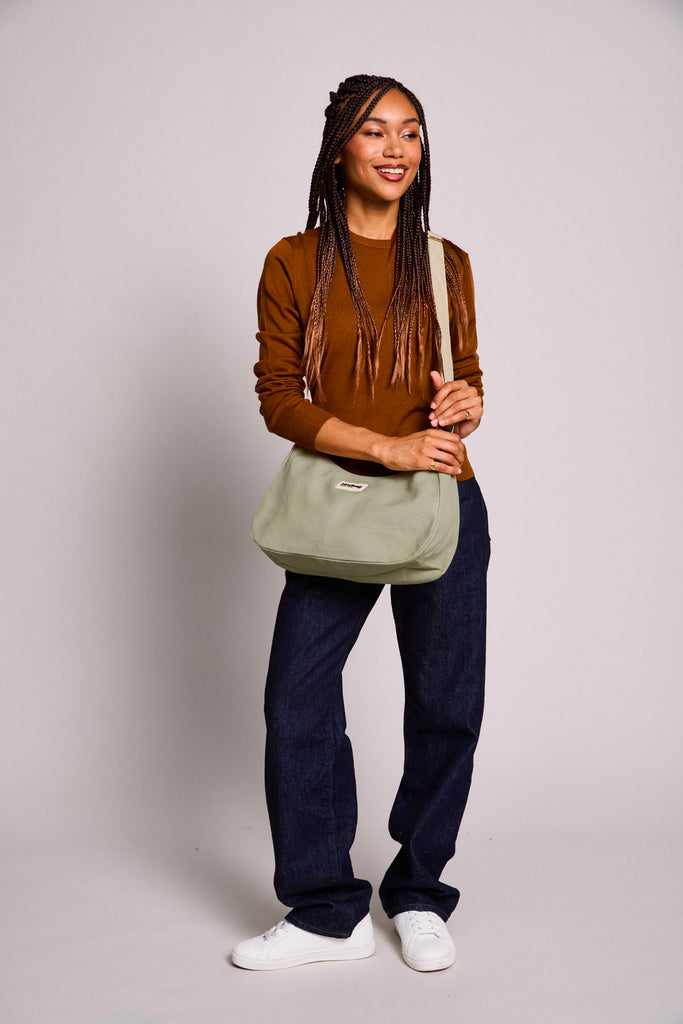 sac rosa vert argile femme