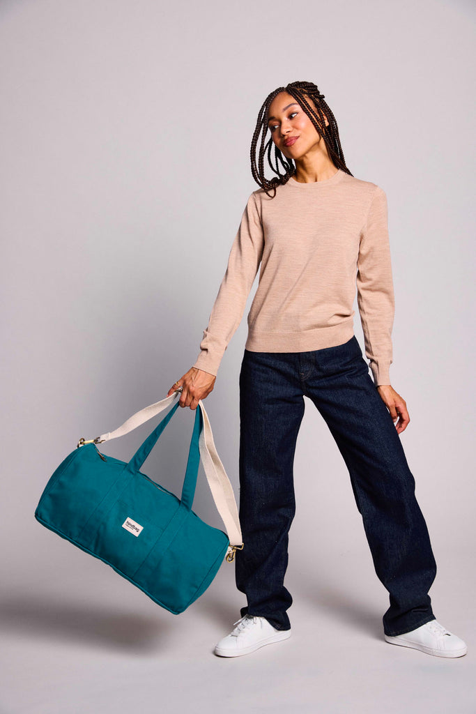 sac simon bleu paon femme