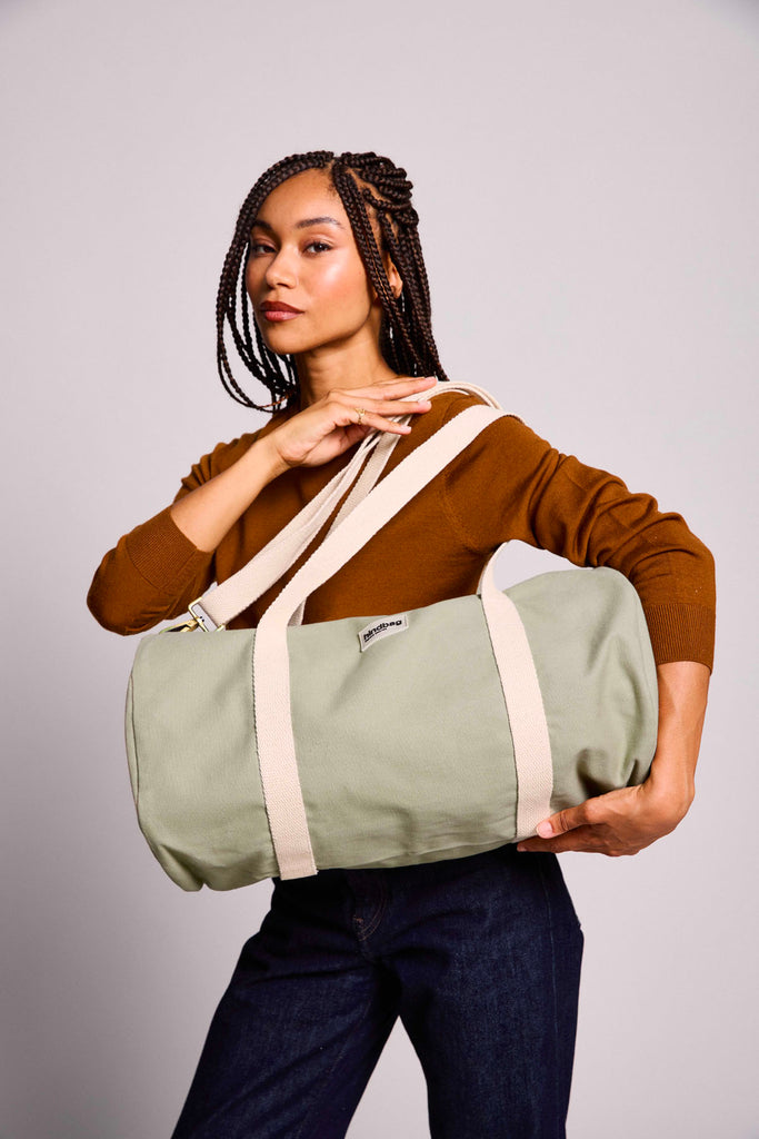 sac simon vert argile femme face 