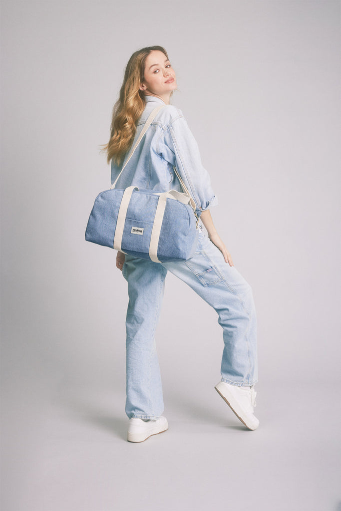 sac weekend charlie denim bleu 