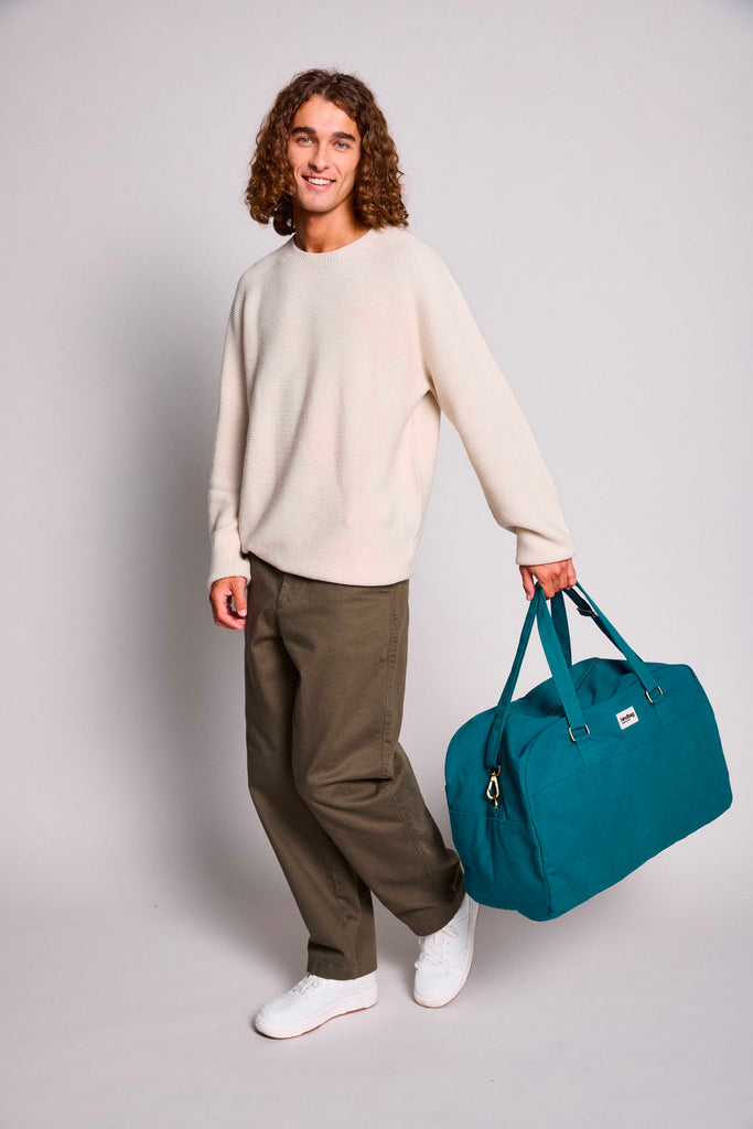 sac yves bleu paon homme