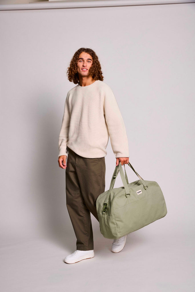 sac yves vert argile homme