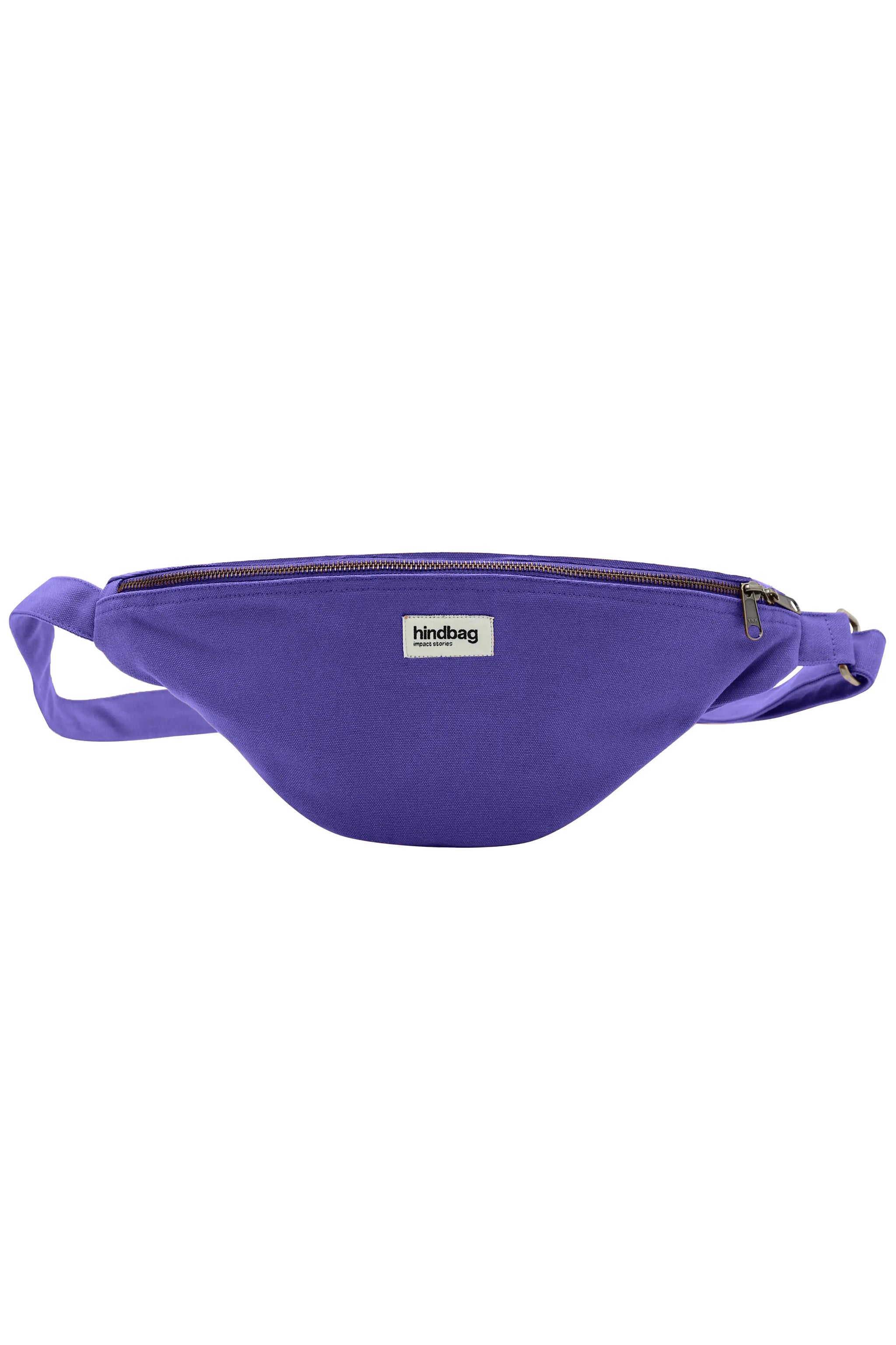 Large Sasha Fanny Pack Purple Ethical Organic Cotton Hindbag