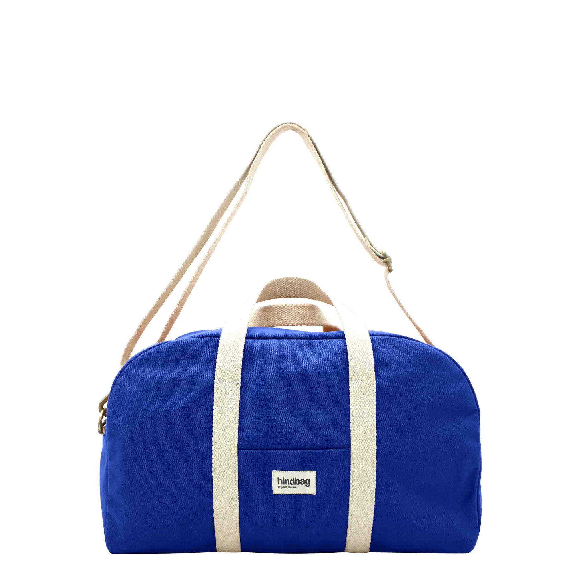 Bowling bag CHARLIE, electric blue , organic cotton shop