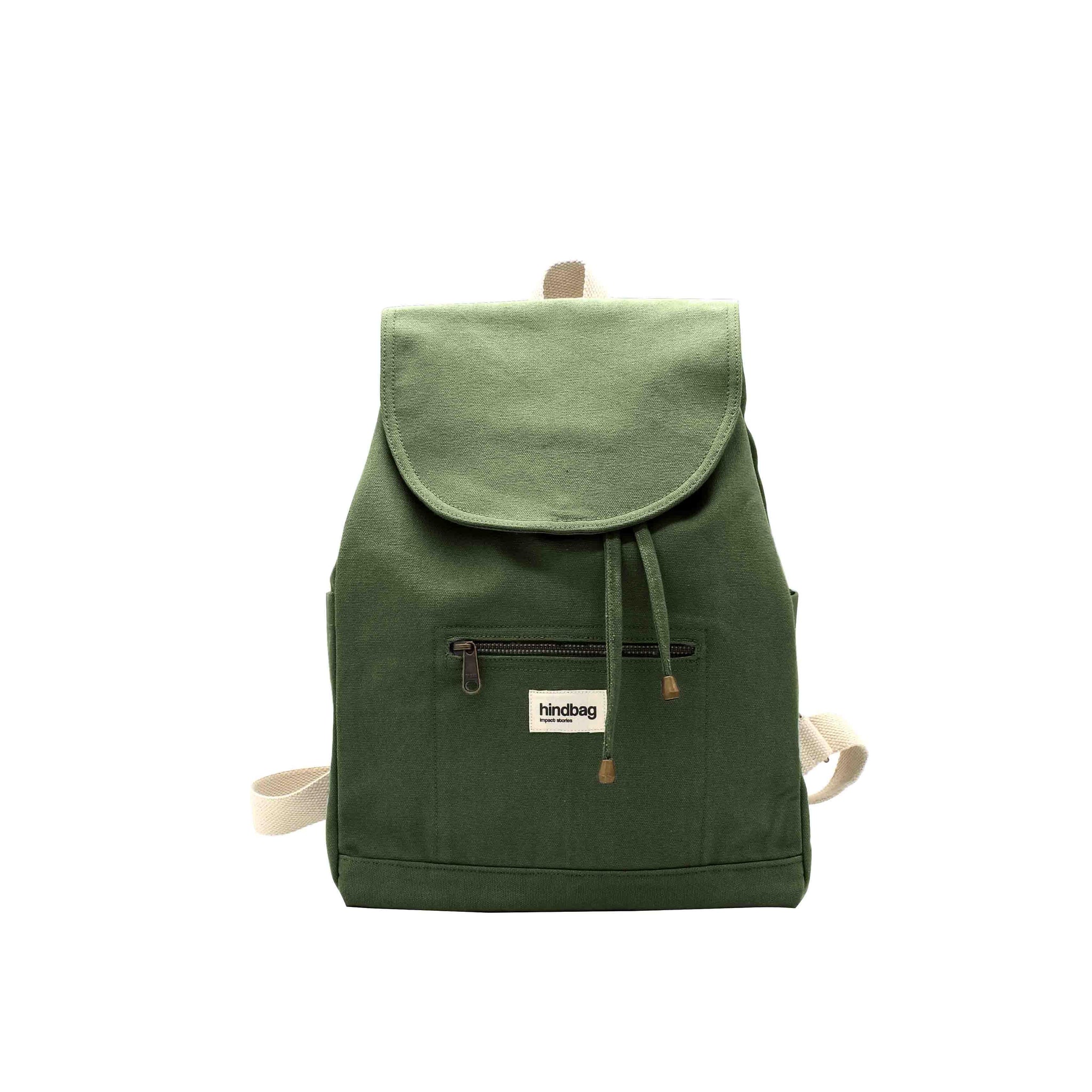 Backpack ELIOT, khaki, organic hotsell cotton